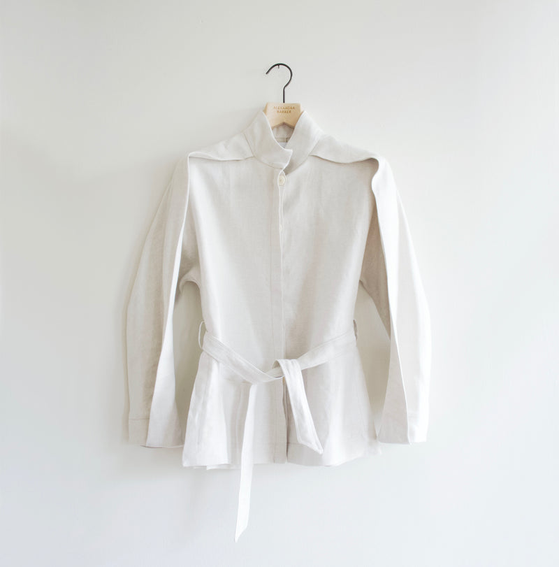 DISH DASH | SCULPTURAL JACKET | LOCALLY GROWN NETHERLANDS LINEN