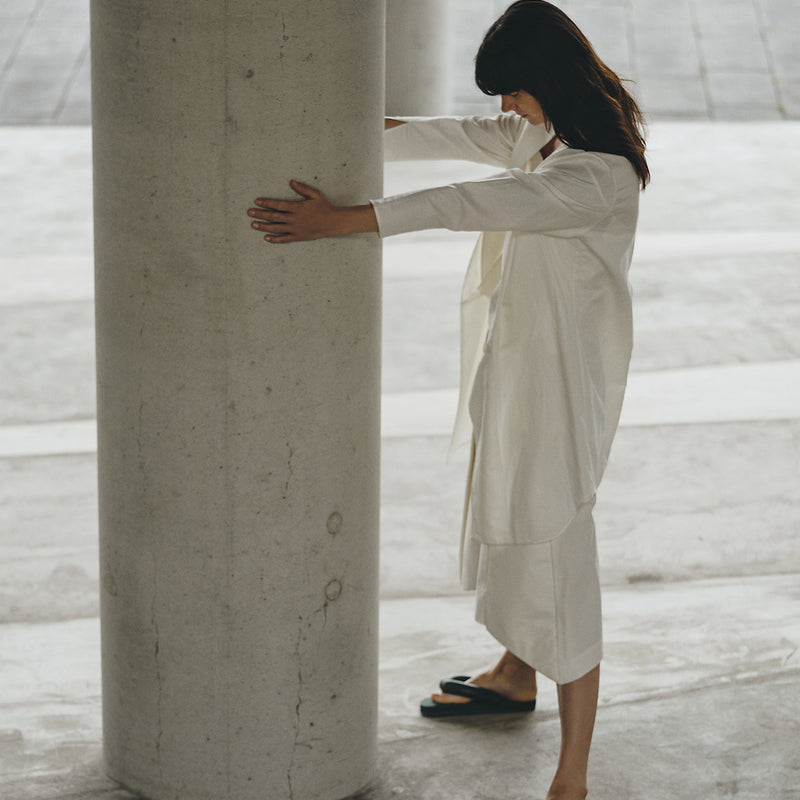 BOUBOU | SATIN LAYERED SHIRT JACKET
