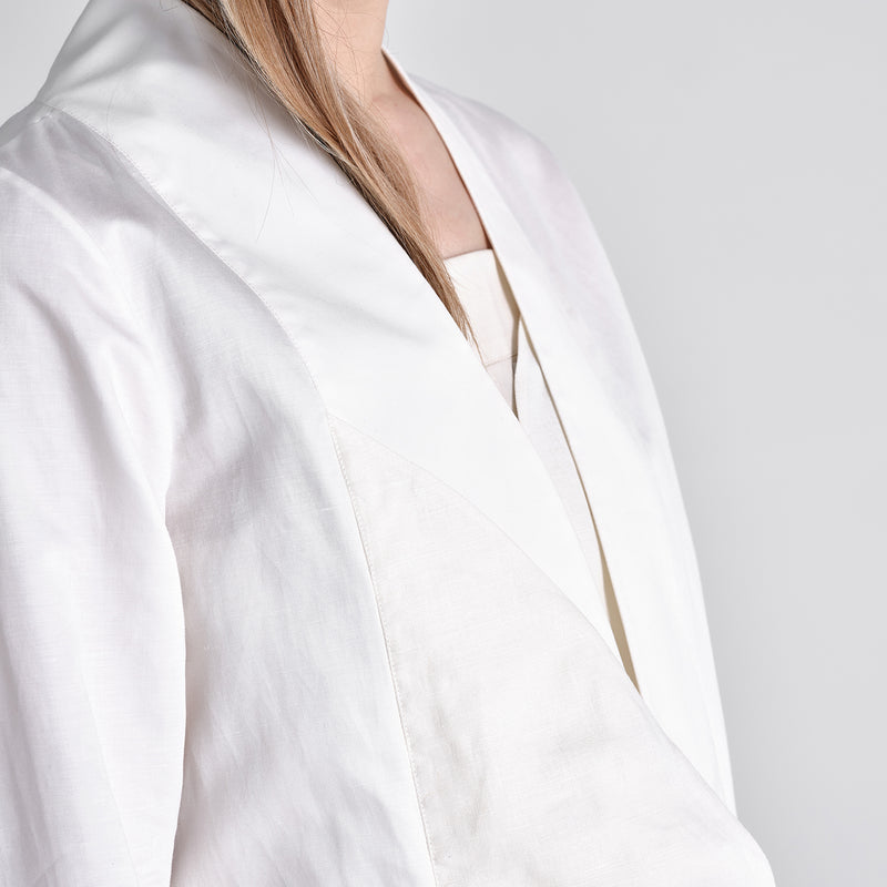 BOUBOU | SATIN LAYERED SHIRT JACKET