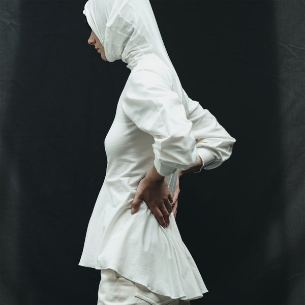 CAMELLO | HIGH NECK PANELLED JERSEY