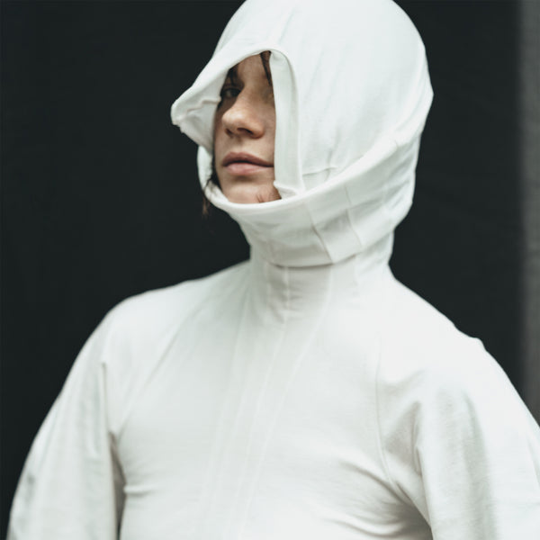 CAMELLO | HIGH NECK PANELLED JERSEY