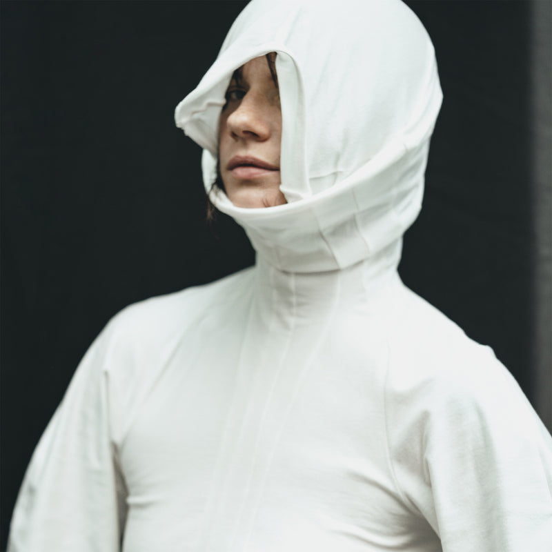 CAMELLO | HIGH NECK PANELLED JERSEY