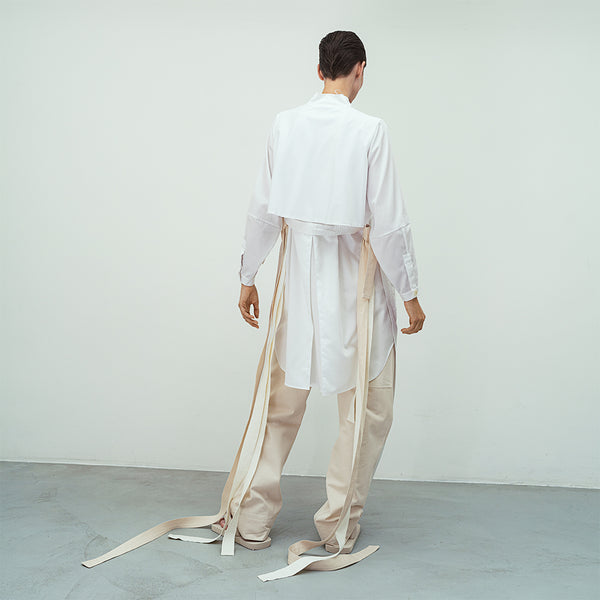 ALONE | ORGANIC COTTON LONG LAYERED SHIRT