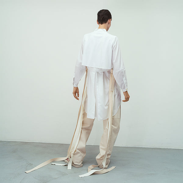SOLO | TAILORED ORGANIC COTTON LONG POCKET TROUSER