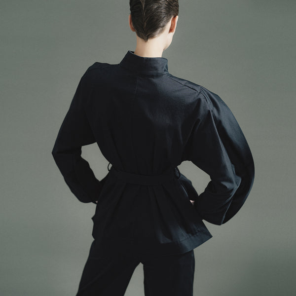 DISH DASH & SOLO | ORGANIC SATIN COTTON SCULPTED EVENING SUIT