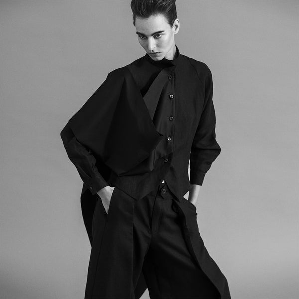 POCKEZ | SHORT TAILORED HEMP JACKET