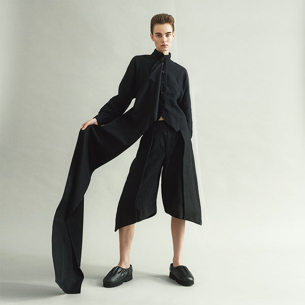 POCKEZ | SHORT TAILORED HEMP JACKET