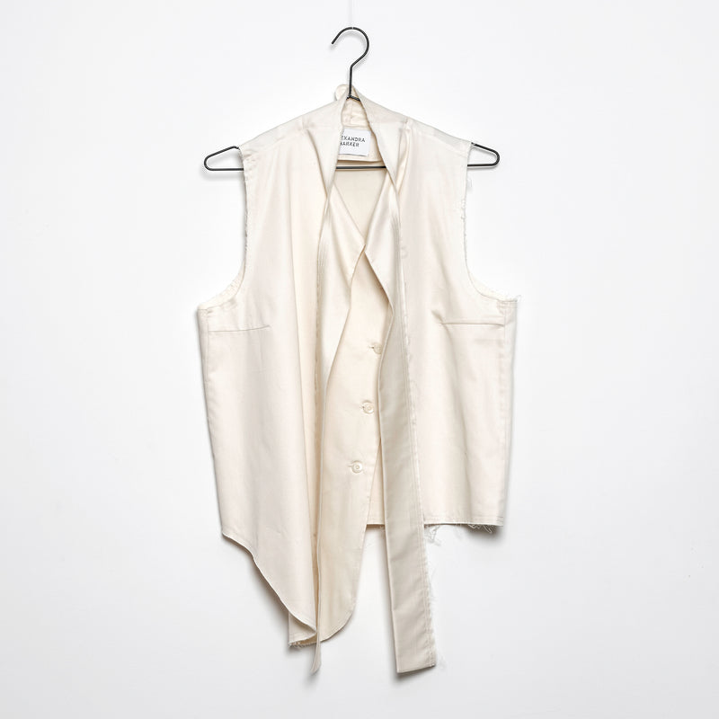 &YOU2 | ORGANIC COTTON ASYMMETRIC WAISTCOAT